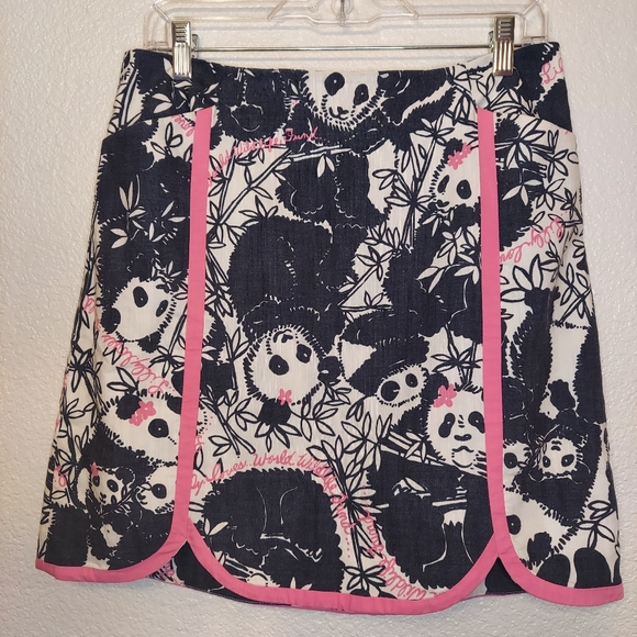 Women’s Lilly Pulitzer Pandamonium Panda Skirt size 4 - Picture 1 of 8